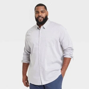 Men's Big & Tall Comfort Wear Long Sleeve Shirt - Goodfellow & - Picture 1 of 3