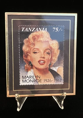 Estampilla de coleccionista Handford Hirlooms Marilyn Monroe Tanzania 1992 379/10.000 Foto 1 de 4