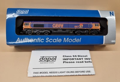 Dapol N Gauge 2D-007-006 Class 66 Locomotive 66737 'Lesia' GBRf -Zimo DCC Fitted - Image 1 of 4