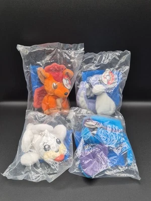 Juego completo de 4 juguetes de peluche Pokemon KFC 1998 sellado de fábrica Foto 1 de 4