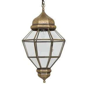 Lámpara colgante de techo de vidrio marroquí Shafaf - Imagen 1 de 1