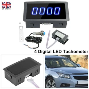 DC8-24V Car Digital LED Tachometer RPM Speed Meter with Proximity Switch Sensor - Picture 1 of 12
