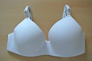 Victoria's Secret PINK Wear Everywhere Lined WIRELESS Bra -36 C- White - Picture 1 of 8