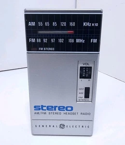 GE 7-1600B AM/FM Portable Radio Tested No Headphones General Electric 1980s - Picture 1 of 8