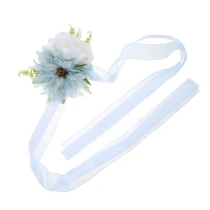  Bridal Shower Chair Decorations Back Simulation Flowers for Wedding - Picture 1 of 18