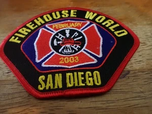 FIREHOUSE WORLD SAN DIEGO CAL EMT PARCHE DE RESCATE DE BOMBEROS BX 12 #35 - Imagen 1 de 2