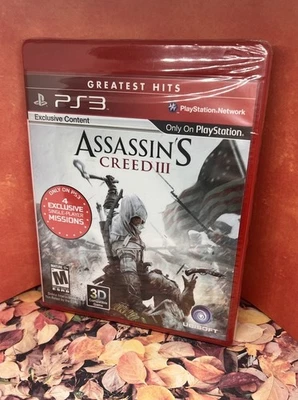 PS3 Playstation ASSASIN'S CREED III Game Factory Sealed Rated M - Image 1 of 3