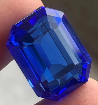 AAA+ Large Rich Blue Tanzanite 123 Ct. Radiant Cut Loose Gemstone Gift for Women - Image 1 of 4