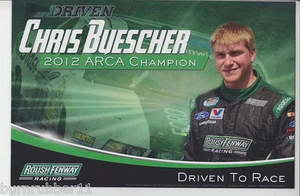 Postal de Chris Buescher #16 Roush-Fenway Mustang Nascar 2013 en todo el país B/B - Imagen 1 de 1