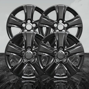 Auto Reflections Black 5 V Spoke 17" Wheel Skins for 2019-2025 Toyota Rav4 - Picture 1 of 4