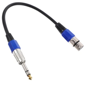 2pcs Microphone Adapter Cable 6.35mm Male To XLR Female Adapter Mic Cable Cord - Picture 1 of 12
