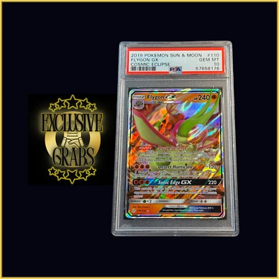 Flygon GX 110/236 – PSA 10 GEM MINT – Pokémon Sun & Moon Cosmic Eclipse - Image 1 of 3