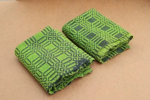 Antique Blanket Coverlets Rug Cloths Weave Homespun Fabric Tissue Early 20th. - Picture 1 of 6