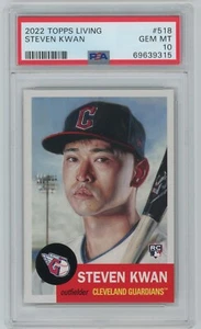 Steven Kwan (PSA 10) 2022 Topps Wohnset Rookie RC #518 - Bild 1 von 3