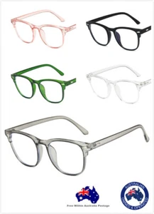 Mens Women Anti Blue Light Blocking Computer Gaming Anti Eyestrain Large Glasses - Picture 1 of 11