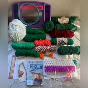 Large Set Of Yarn Knitting, Loom, Crochet, Tools, Etc. Various Sizes & Colors - Picture 1 of 14