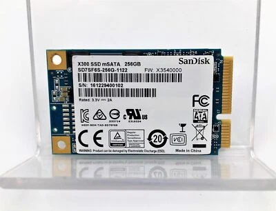 SanDisk X300 256GB 6GB/s SSD mSATA SD7SF6S-256G-1122 / X3540000 Free Shipping - Image 1 of 3