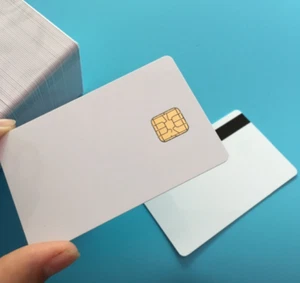 200PCS SLE4428 Big Chip 2 track Hi Co Magstripe Smart Contact IC Card - Picture 1 of 3