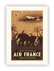 Air France  Afrique - GUERRA a été édité en 1948 60x80cm POSTER