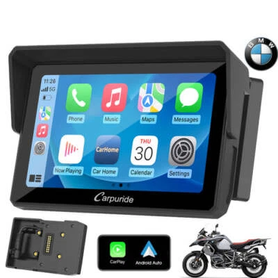 Carpuride 5” Wireless Carplay GPS Dual Bluetooth Android Auto Waterproof for BMW - Bild 1 von 4