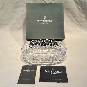 WATERFORD CRYSTAL 8" Oval BOWL with Original Box - Heritage Collection - Picture 1 of 15