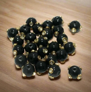 Cuentas redondas de vidrio Kundan de 20 piezas de 10 mm - Imagen 1 de 43