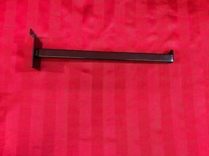 Slatwall Retail Display Hooks Straight 12" Bar 3/1" square tube black metal - Picture 1 of 1