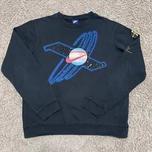 Sudadera Nike Para Hombre Mediana Negra Galaxy Pinwheel Air Just Do It Logo Ropa de Calle - Imagen 1 de 11