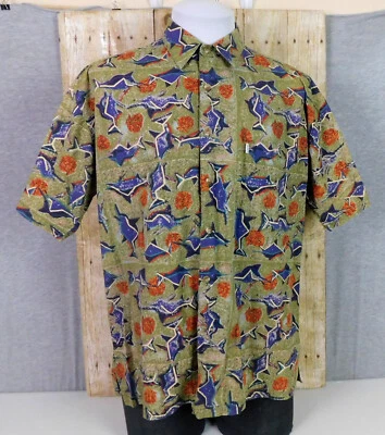 Мужская гавайская рубашка Kahala коллекция AVI большой короткий рукав рыба марлин - Изображение 1 из 4