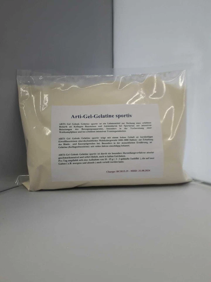 ARTI-Gel-Gelatine sportiv - 500 g, geschmacksneutral und sofort löslich