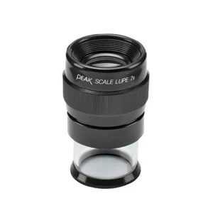 PEAK 1975 Full Focus Scale Loupe,7X Magnification,0.71"Lens Dia.,0.94"Field View - Picture 1 of 6