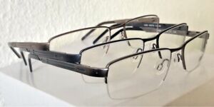 Herren Titan-Brillenfassung mit Federscharnier-Dekorbügel