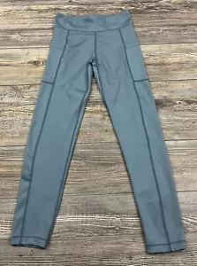 Aeropostale Yoga Leggings Pants Women's MED Blue Activewear w/Pockets #9170 - Picture 1 of 12