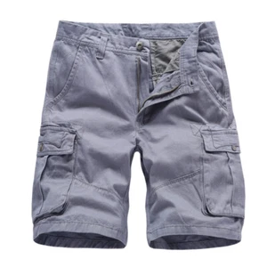 Men Summer Cargo Shorts Casual Loose Pockets Half Pants Sports Bottoms Workwear - Picture 1 of 17