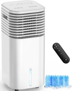EVAPORATIVE AIR CONDITIONER Swamp Cooler 2 Gal Tank Oscillating No Hose Needed - Picture 1 of 9