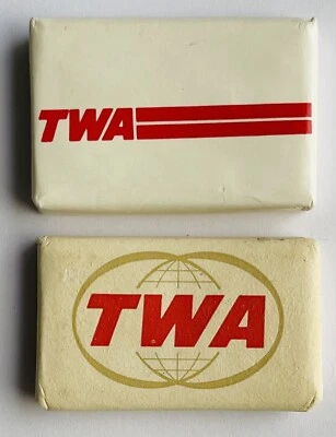 Jabón de barra pequeña TWA Airlines - Lote de 2 con diferentes logotipos Foto 1 de 2