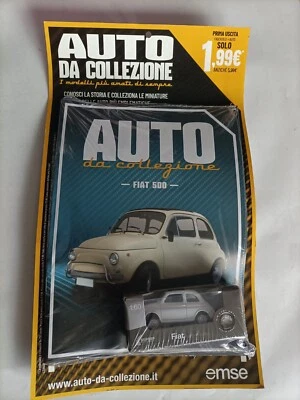 Fiat 500 die cast Auto da Collezione edito da emse scala 1:60 Nuova Sigillata - Immagine 1 di 4