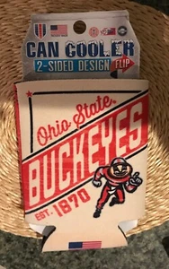 Ohio State Buckeyes CAN KOOZIE ~ OSU ~ 2 Sided flip - Picture 1 of 4