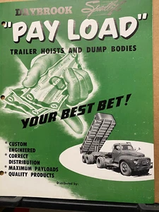 Vtg Daybrook Hydraulic Brochure ~ Trailer Hoists & Dump Bodies Trucks '53 AB 88 - Picture 1 of 3