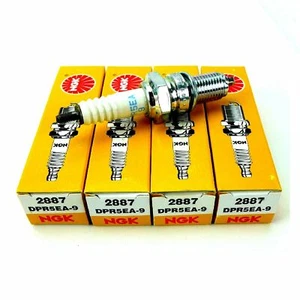 Kawasaki Motorcycle Vulcan 1500 NGK 2887 DPR5EA-9 4 Pack NGK Spark Plugs - Picture 1 of 1