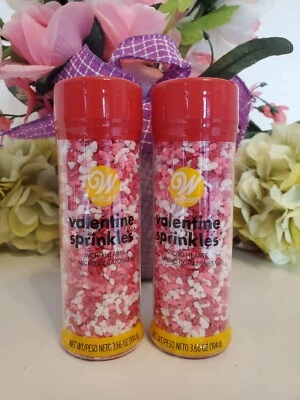 Wilton ~ Valentine's Day Micro Hearts Mix Decorations 3.66 oz Bottle💗 2 PACK - Image 1 of 2