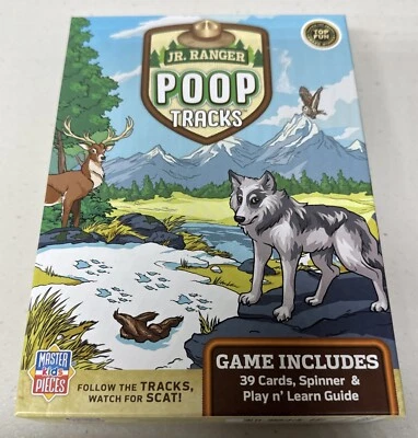 Jr. Ranger Poop Tracks Card Game Master Pieces New Sealed U3 - Image 1 of 3