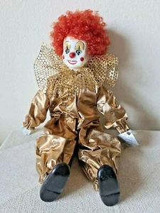 Wind up Musical Porcelain Clown Doll 18" Plays SEND IN THE CLOWNS Las Vegas - Picture 1 of 9