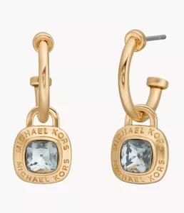 Michael Kors MK Fashion Gold-Tone Brass Drop Earrings with Gemstone MKJ8146710 - Picture 1 of 3