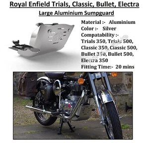 "Protector de sumidero de aluminio" Royal Enfield para UCE Classic 350 y 500 y Bullet 350/500 - Imagen 1 de 13