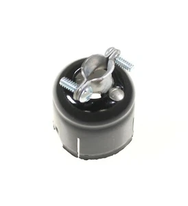 (2 un.) 86-3-24 Wire Pro Amphenol Negro Epoxi Cable Abrazadera Tapa Capucha Octal 86324 - Imagen 1 de 2
