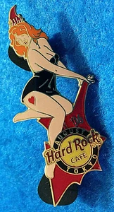 TOKYO AUGUST SEXY RED HEAD ROCK GIRL GUITAR SERIES 2006 Hard Rock Cafe PIN LE - Picture 1 of 1