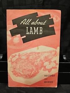 All About Lamb - Recipes And Menus Softcover - National Live Stock And Meat - Picture 1 of 5