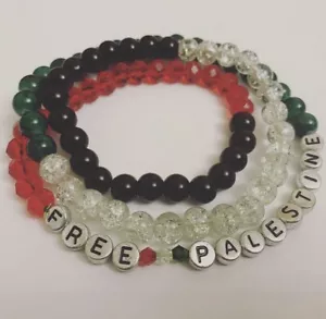 Free Palestine Bracelet using 8mm beads. - Picture 1 of 2