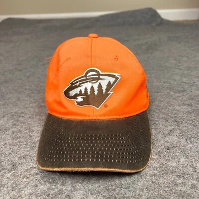 Minnesota Wild Mens Hat Strap Back Orange Brown Hunting Hockey Limited Edition ^ - Image 1 of 4